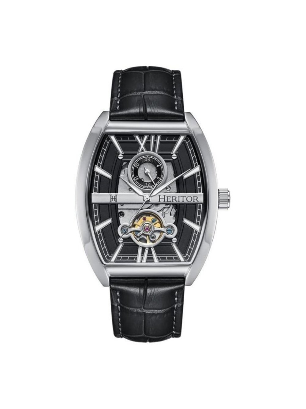 NWT Heritor Masterson Automatic Black Dial Men's Watch